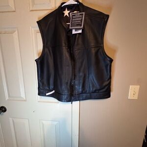 Black Leather Vest